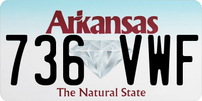 AR license plate 736VWF