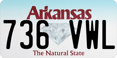 AR license plate 736VWL