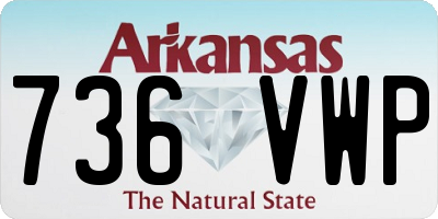 AR license plate 736VWP