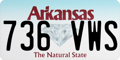 AR license plate 736VWS