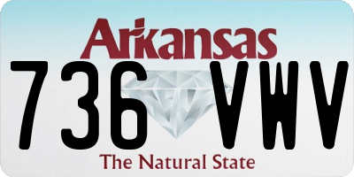 AR license plate 736VWV