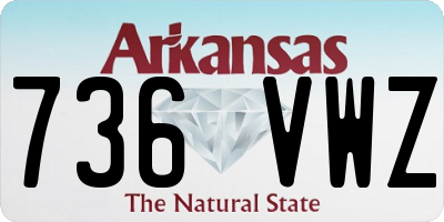 AR license plate 736VWZ