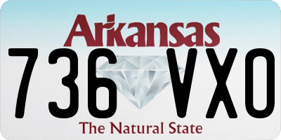 AR license plate 736VXO