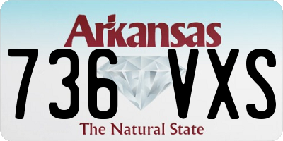 AR license plate 736VXS