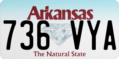 AR license plate 736VYA