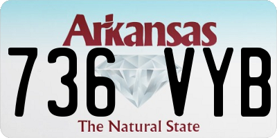 AR license plate 736VYB