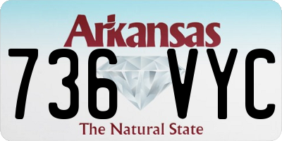 AR license plate 736VYC
