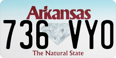 AR license plate 736VYO