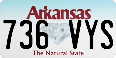 AR license plate 736VYS