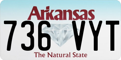 AR license plate 736VYT