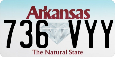 AR license plate 736VYY