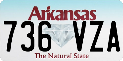 AR license plate 736VZA