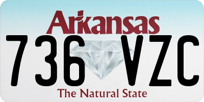 AR license plate 736VZC