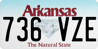 AR license plate 736VZE