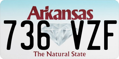 AR license plate 736VZF