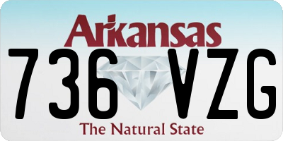 AR license plate 736VZG