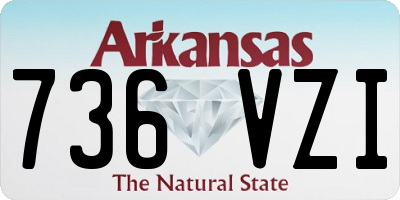 AR license plate 736VZI
