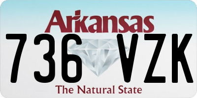AR license plate 736VZK