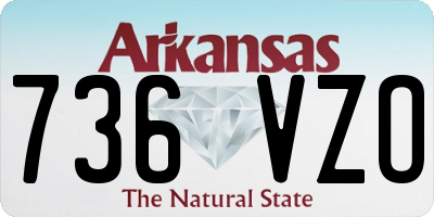 AR license plate 736VZO