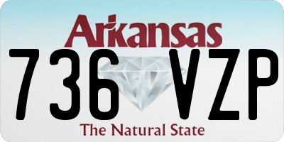 AR license plate 736VZP