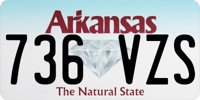 AR license plate 736VZS