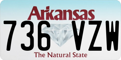 AR license plate 736VZW