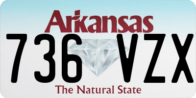 AR license plate 736VZX