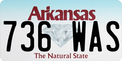 AR license plate 736WAS