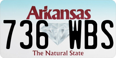 AR license plate 736WBS