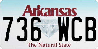 AR license plate 736WCB