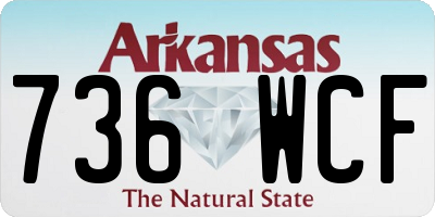 AR license plate 736WCF