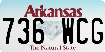 AR license plate 736WCG