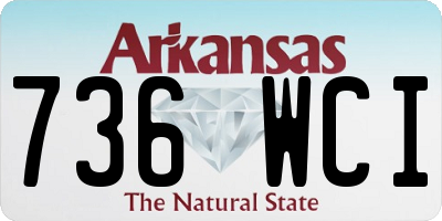 AR license plate 736WCI