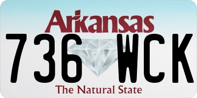 AR license plate 736WCK