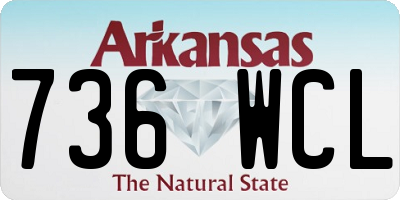 AR license plate 736WCL