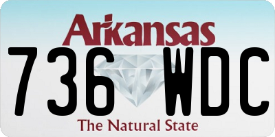 AR license plate 736WDC