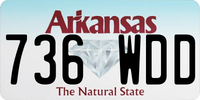 AR license plate 736WDD