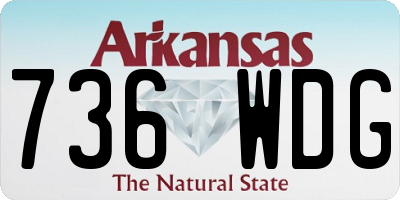 AR license plate 736WDG