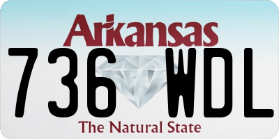 AR license plate 736WDL
