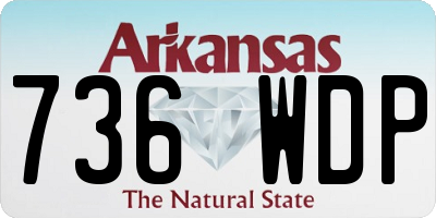 AR license plate 736WDP
