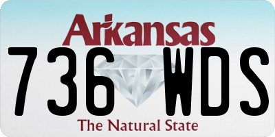 AR license plate 736WDS