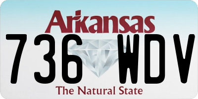 AR license plate 736WDV