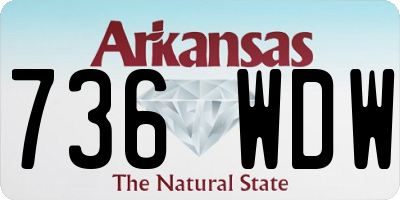 AR license plate 736WDW