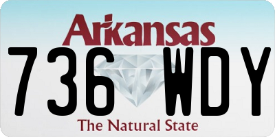 AR license plate 736WDY