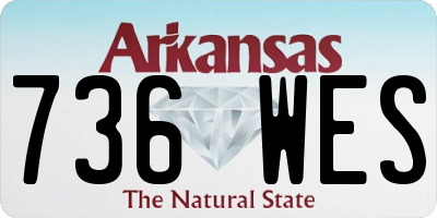 AR license plate 736WES