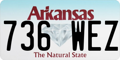 AR license plate 736WEZ