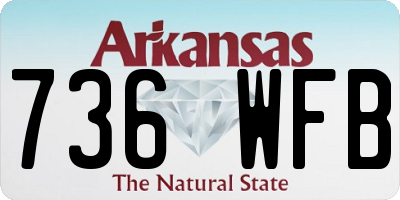 AR license plate 736WFB