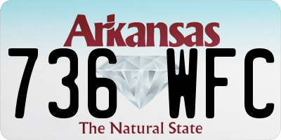 AR license plate 736WFC