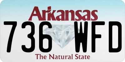 AR license plate 736WFD