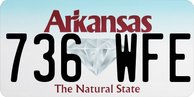 AR license plate 736WFE